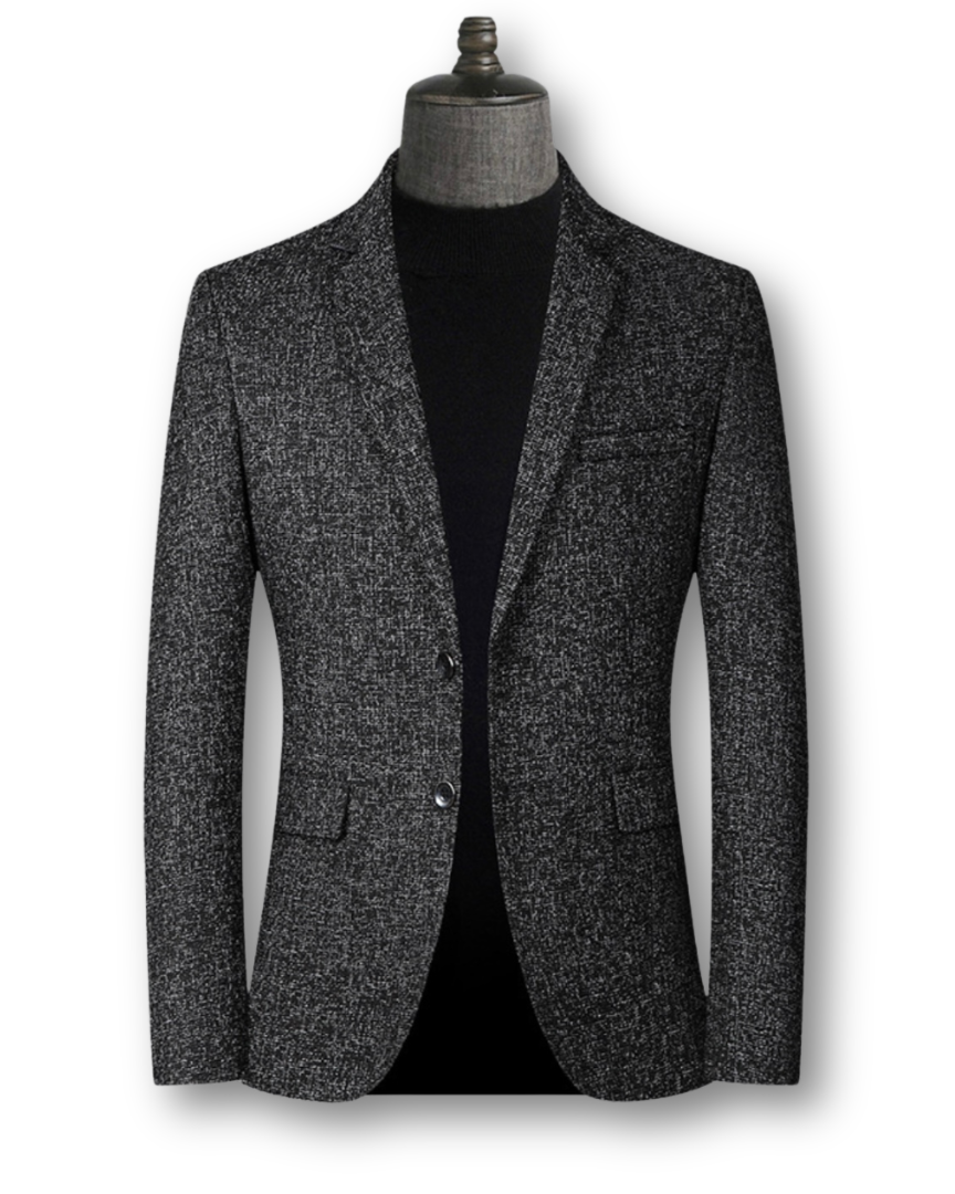 DAVID ROYAL| BLAZER ELEGANTE DE TELA ESCOCESA