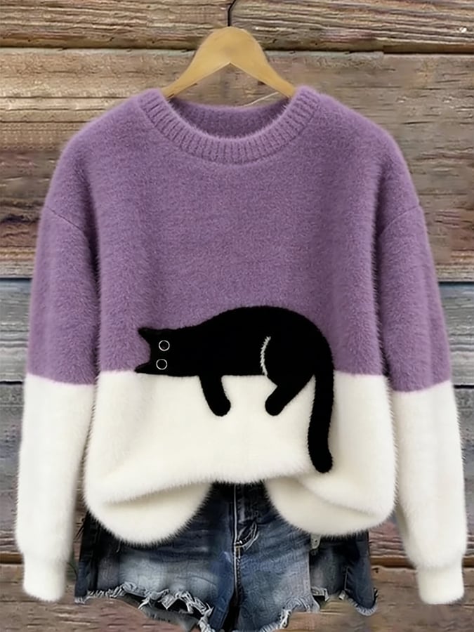 Gari | Sudadera de mujer con estampado de gato
