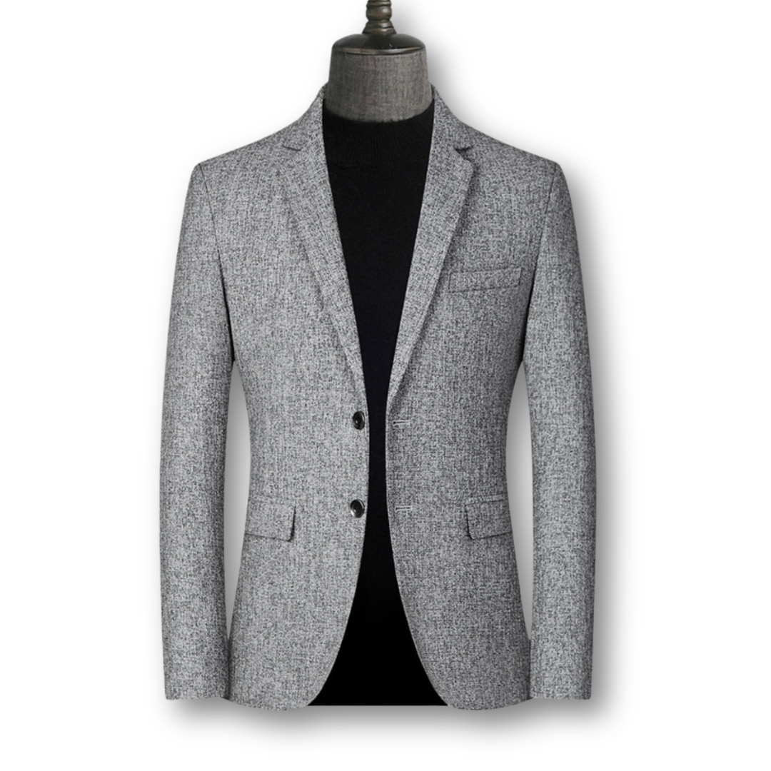 DAVID ROYAL| BLAZER ELEGANTE DE TELA ESCOCESA