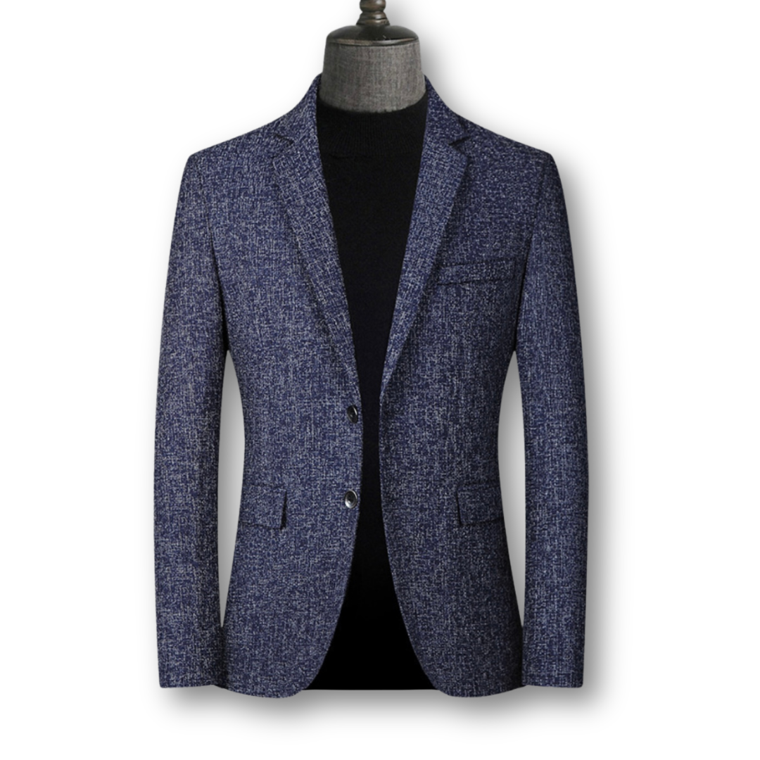 DAVID ROYAL| BLAZER ELEGANTE DE TELA ESCOCESA