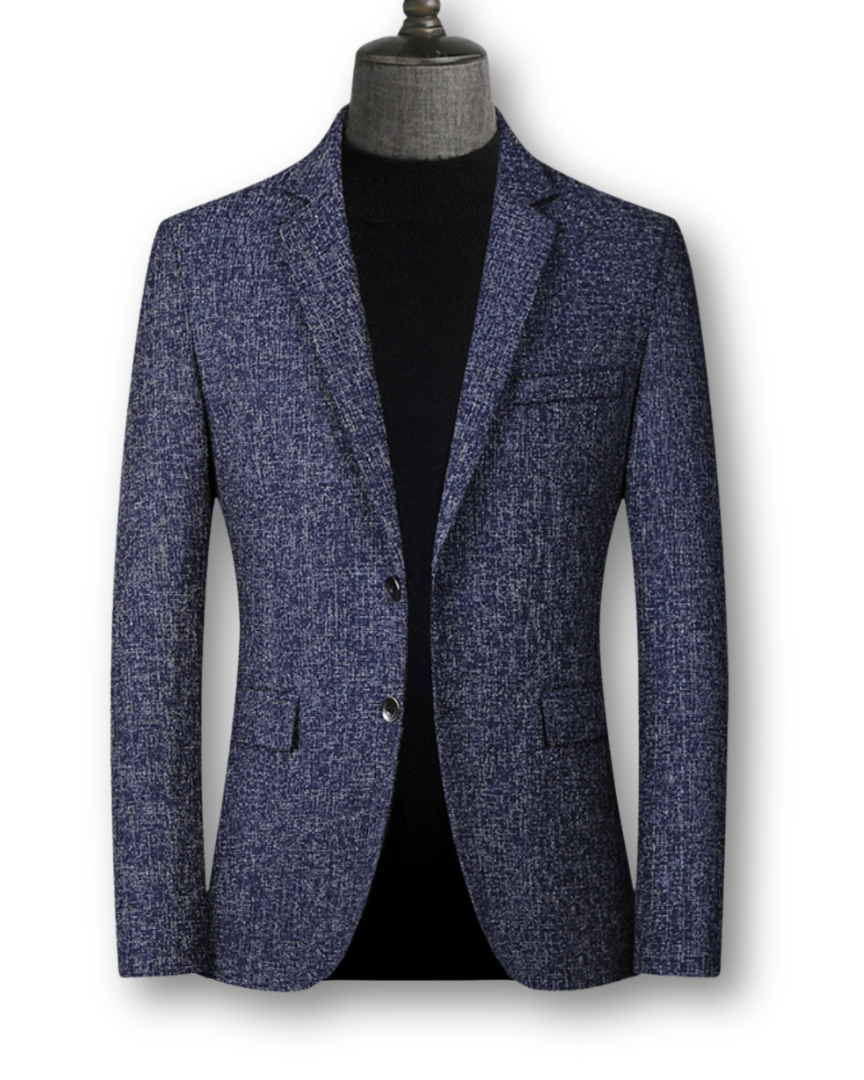 DAVID ROYAL| BLAZER ELEGANTE DE TELA ESCOCESA
