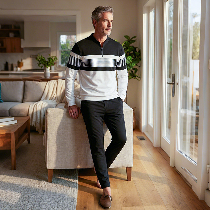 ⌛ ¡Solo quedan 3 días: 50 % de descuento en todo! ⏰ Conjunto para hombre: jersey con estampado gráfico y pantalones