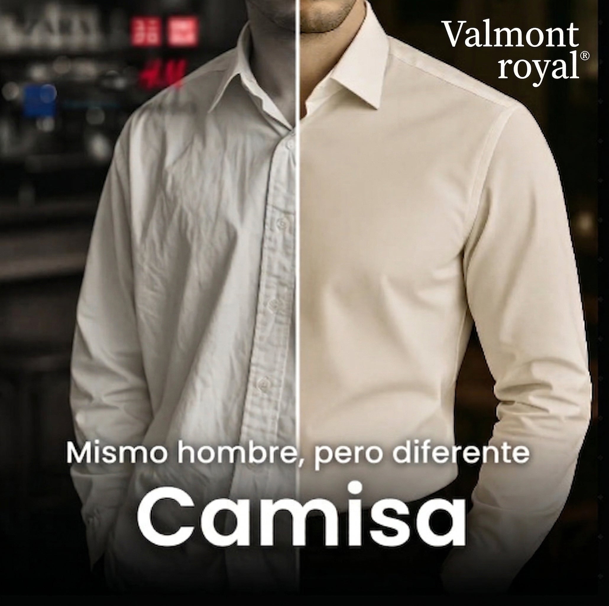 Camisa que no se arruga, de corte entallado