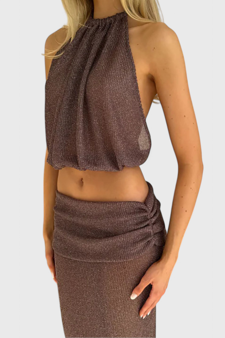 doa Conjunto Halter de Dos Piezas