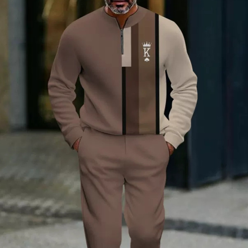 ⌛ ¡Solo quedan 3 días: 50 % de descuento en todo! ⏰ Conjunto para hombre: jersey con estampado gráfico y pantalones